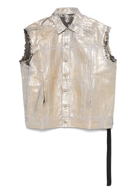 Gilet cerato in oro Rick Owens DRKSHDW - donna